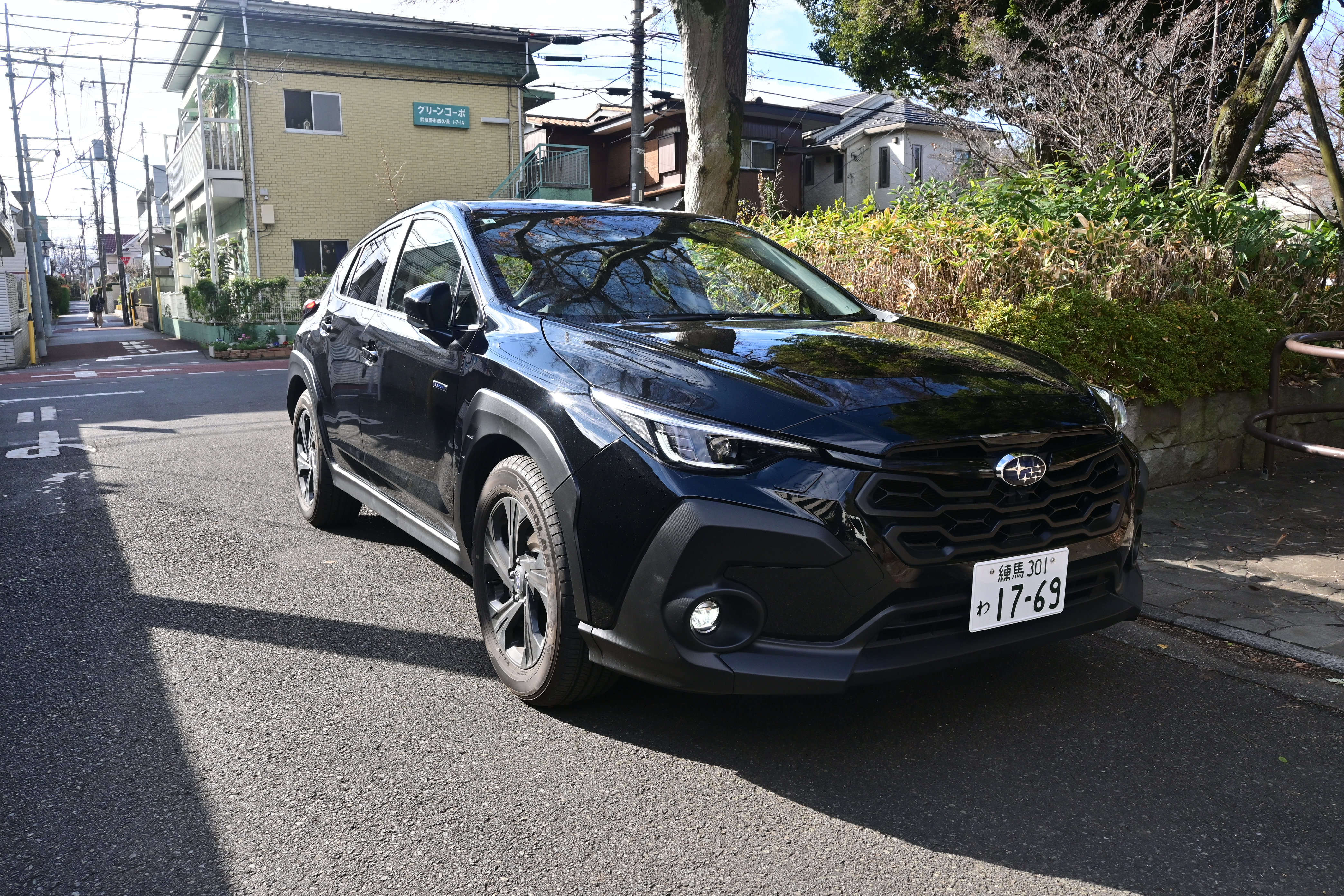 タイヤがパンクした車両