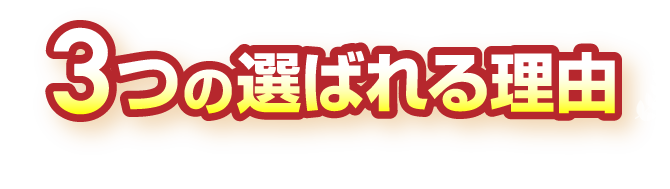 3つの選ばれる理由